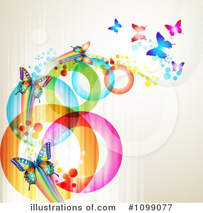 Royalty-Free (RF) Butterflies Clipart Illustration by merlinul - Stock Sample #1099077