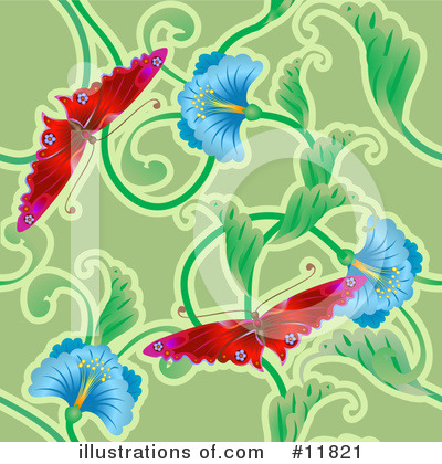 Butterflies Clipart #11821 by AtStockIllustration