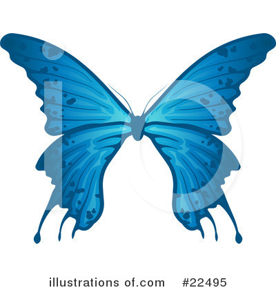 Royalty-Free (RF) Butterflies Clipart Illustration by Tonis Pan - Stock Sample #22495