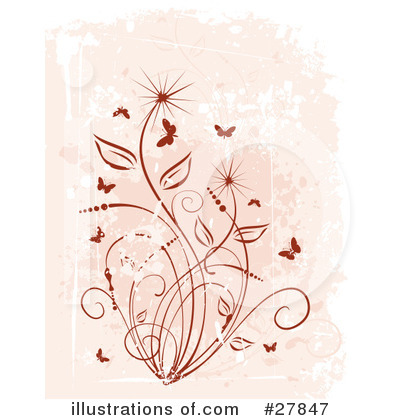 Royalty-Free (RF) Butterflies Clipart Illustration by KJ Pargeter - Stock Sample #27847