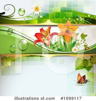 Royalty-Free (RF) Butterfly Background Clipart Illustration by merlinul - Stock Sample #1099117