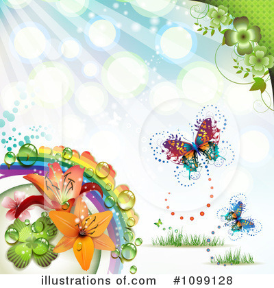 Royalty-Free (RF) Butterfly Background Clipart Illustration by merlinul - Stock Sample #1099128