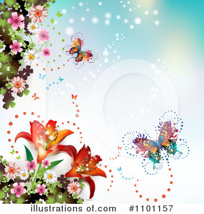 Floral Background Clipart #1101157 by merlinul