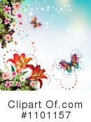 Butterfly Background Clipart #1101157 by merlinul
