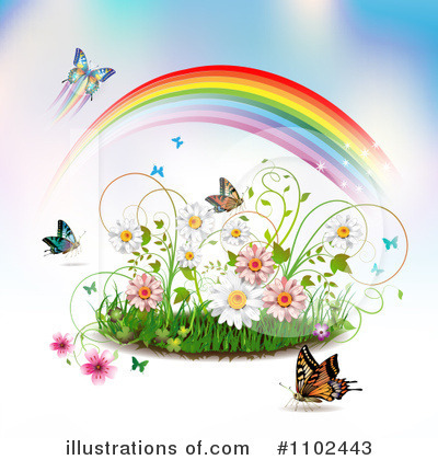 Royalty-Free (RF) Butterfly Background Clipart Illustration by merlinul - Stock Sample #1102443