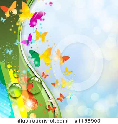 Royalty-Free (RF) Butterfly Background Clipart Illustration by merlinul - Stock Sample #1168903
