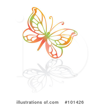 Butterflies Clipart #101426 by MilsiArt