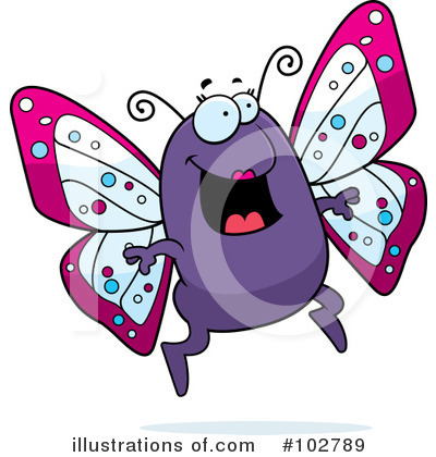 Royalty-Free (RF) Butterfly Clipart Illustration by Cory Thoman - Stock Sample #102789