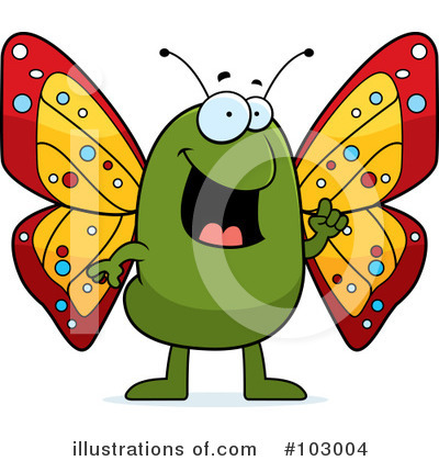 Royalty-Free (RF) Butterfly Clipart Illustration by Cory Thoman - Stock Sample #103004