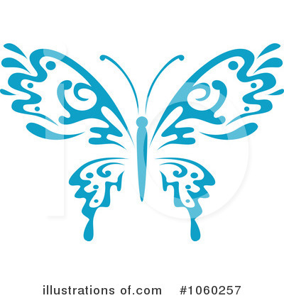 Royalty-Free (RF) Butterfly Clipart Illustration by Vector Tradition SM - Stock Sample #1060257