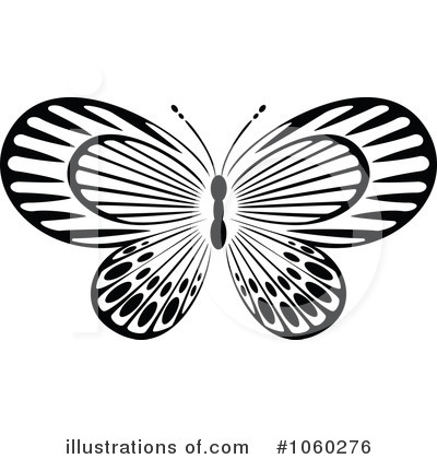 Royalty-Free (RF) Butterfly Clipart Illustration by Vector Tradition SM - Stock Sample #1060276
