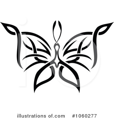 Royalty-Free (RF) Butterfly Clipart Illustration by Vector Tradition SM - Stock Sample #1060277