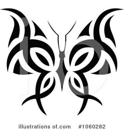 Royalty-Free (RF) Butterfly Clipart Illustration by Vector Tradition SM - Stock Sample #1060282