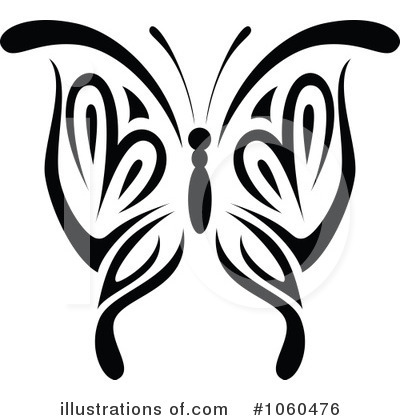 Royalty-Free (RF) Butterfly Clipart Illustration by Vector Tradition SM - Stock Sample #1060476