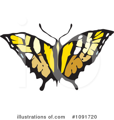 Butterfly Clipart #1091720 by Steve Klinkel