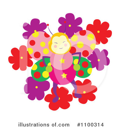 Royalty-Free (RF) Butterfly Clipart Illustration by Cherie Reve - Stock Sample #1100314