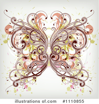Royalty-Free (RF) Butterfly Clipart Illustration by OnFocusMedia - Stock Sample #1110855