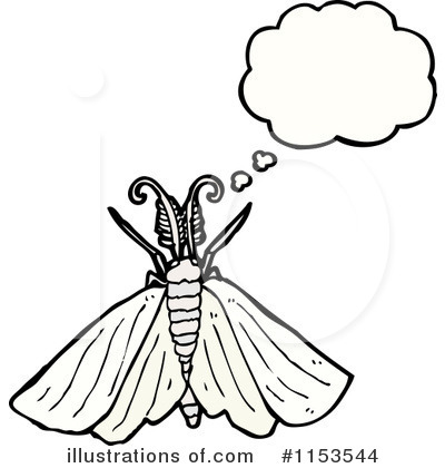 Moth Clipart #1153544 by lineartestpilot