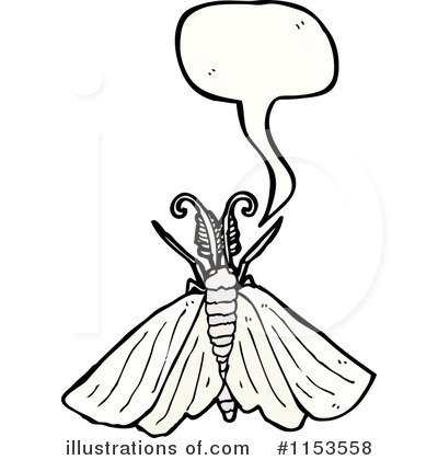 Moth Clipart #1153558 by lineartestpilot