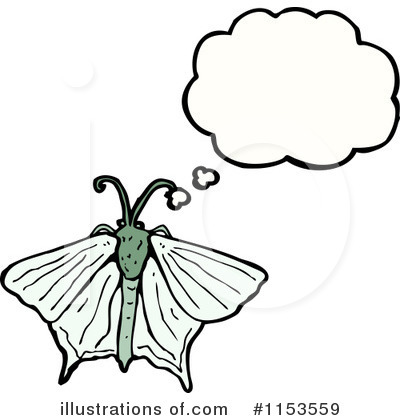 Moth Clipart #1153559 by lineartestpilot