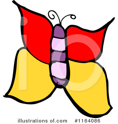 Royalty-Free (RF) Butterfly Clipart Illustration by lineartestpilot - Stock Sample #1164086