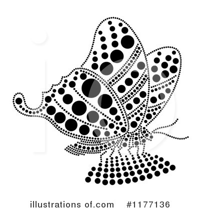 Royalty-Free (RF) Butterfly Clipart Illustration by Cherie Reve - Stock Sample #1177136