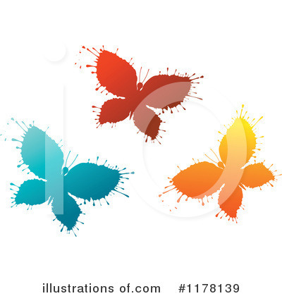 Royalty-Free (RF) Butterfly Clipart Illustration by Vector Tradition SM - Stock Sample #1178139