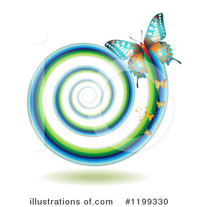 Royalty-Free (RF) Butterfly Clipart Illustration by merlinul - Stock Sample #1199330