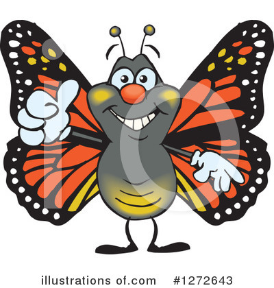 Royalty-Free (RF) Butterfly Clipart Illustration by Dennis Holmes Designs - Stock Sample #1272643