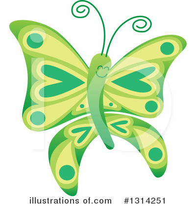 Royalty-Free (RF) Butterfly Clipart Illustration by Zooco - Stock Sample #1314251
