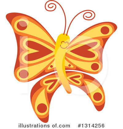 Royalty-Free (RF) Butterfly Clipart Illustration by Zooco - Stock Sample #1314256