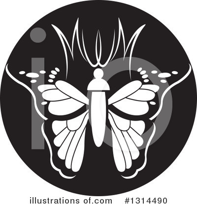 Royalty-Free (RF) Butterfly Clipart Illustration by Lal Perera - Stock Sample #1314490