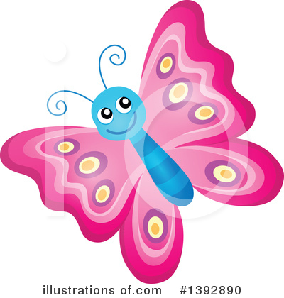 Royalty-Free (RF) Butterfly Clipart Illustration by visekart - Stock Sample #1392890