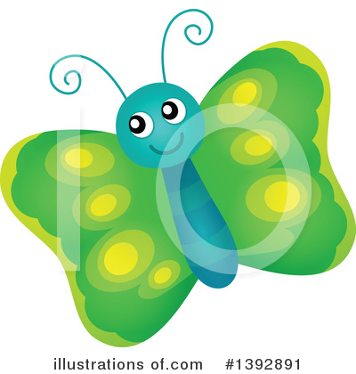 Royalty-Free (RF) Butterfly Clipart Illustration by visekart - Stock Sample #1392891
