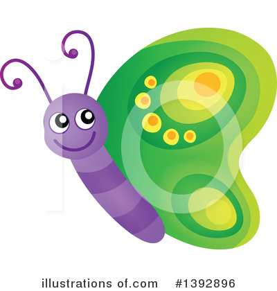 Royalty-Free (RF) Butterfly Clipart Illustration by visekart - Stock Sample #1392896