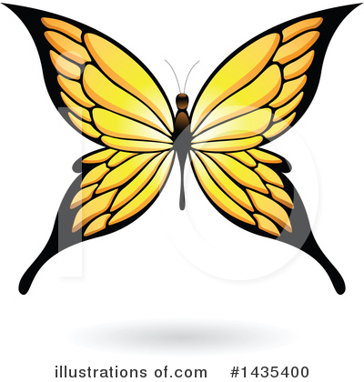 Royalty-Free (RF) Butterfly Clipart Illustration by cidepix - Stock Sample #1435400