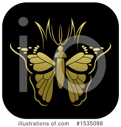 Royalty-Free (RF) Butterfly Clipart Illustration by Lal Perera - Stock Sample #1535088