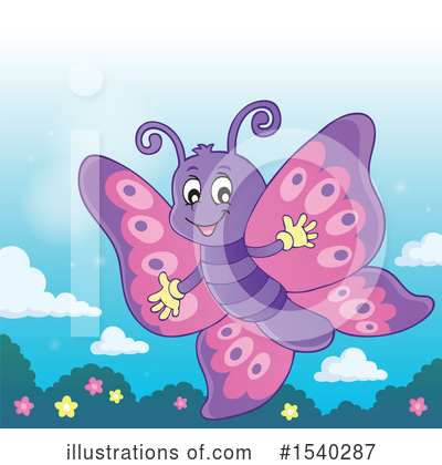 Royalty-Free (RF) Butterfly Clipart Illustration by visekart - Stock Sample #1540287