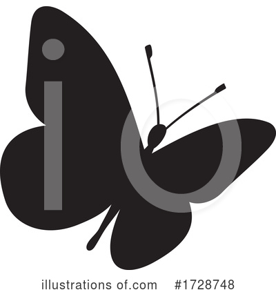 Royalty-Free (RF) Butterfly Clipart Illustration by Any Vector - Stock Sample #1728748