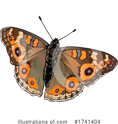 Royalty-Free (RF) Butterfly Clipart Illustration by dero - Stock Sample #1741404