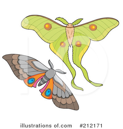 Royalty-Free (RF) Butterfly Clipart Illustration by visekart - Stock Sample #212171