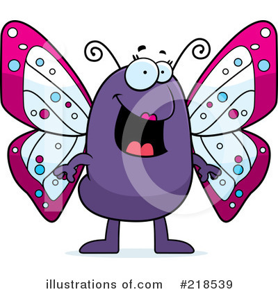 Butterfly Character Clipart #218539 by Cory Thoman