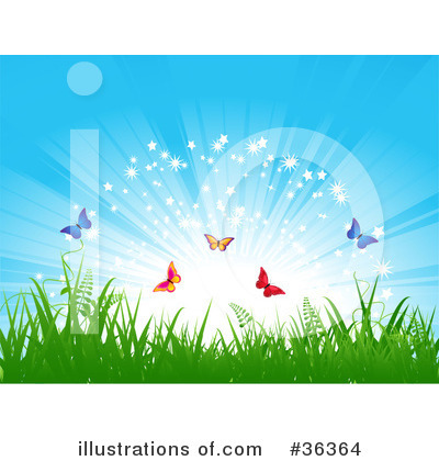 Royalty-Free (RF) Butterfly Clipart Illustration by elaineitalia - Stock Sample #36364