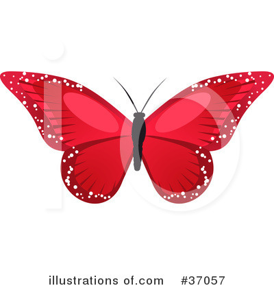 Royalty-Free (RF) Butterfly Clipart Illustration by elaineitalia - Stock Sample #37057