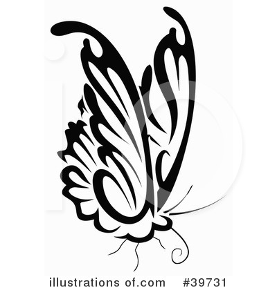 Royalty-Free (RF) Butterfly Clipart Illustration by dero - Stock Sample #39731