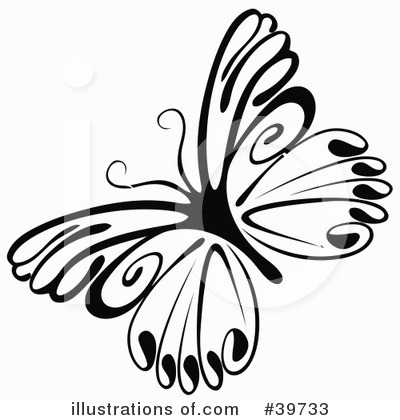 Royalty-Free (RF) Butterfly Clipart Illustration by dero - Stock Sample #39733