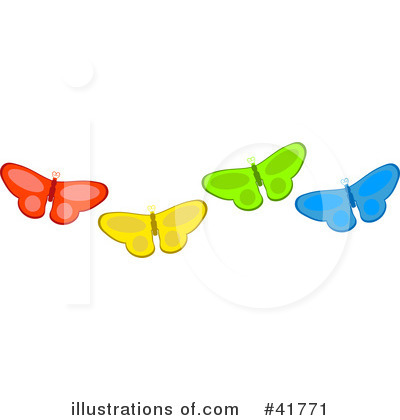 Royalty-Free (RF) Butterfly Clipart Illustration by Prawny - Stock Sample #41771