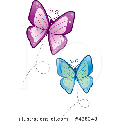 Royalty-Free (RF) Butterfly Clipart Illustration by Cory Thoman - Stock Sample #438343