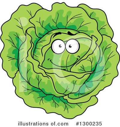 Royalty-Free (RF) Cabbage Clipart Illustration by Vector Tradition SM - Stock Sample #1300235