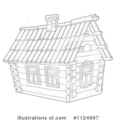 Royalty-Free (RF) Cabin Clipart Illustration by Alex Bannykh - Stock Sample #1124907